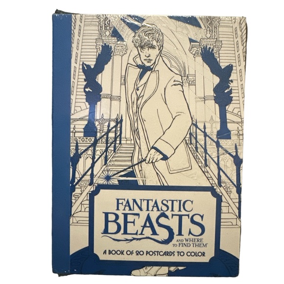 Fantastic Beasts and Where To Find Them A Book Of 20 Postcards To Color NWT - Picture 1 of 5